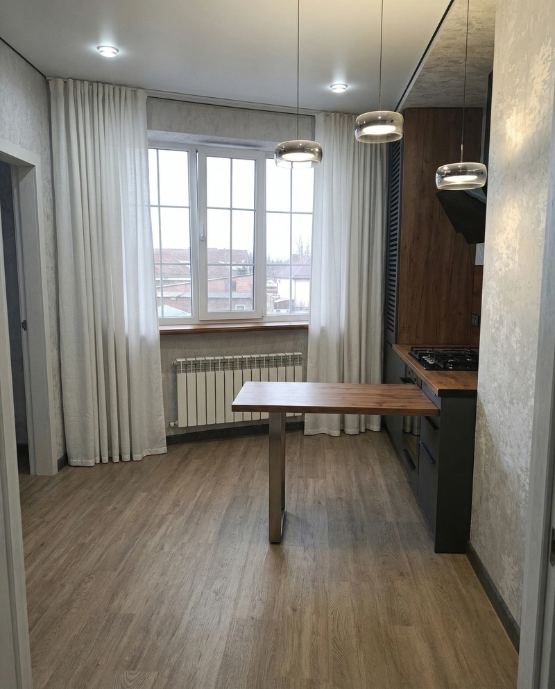 Дизайн кухни в стиле Без стиля — фото интерьера от нейросети RoomGPT