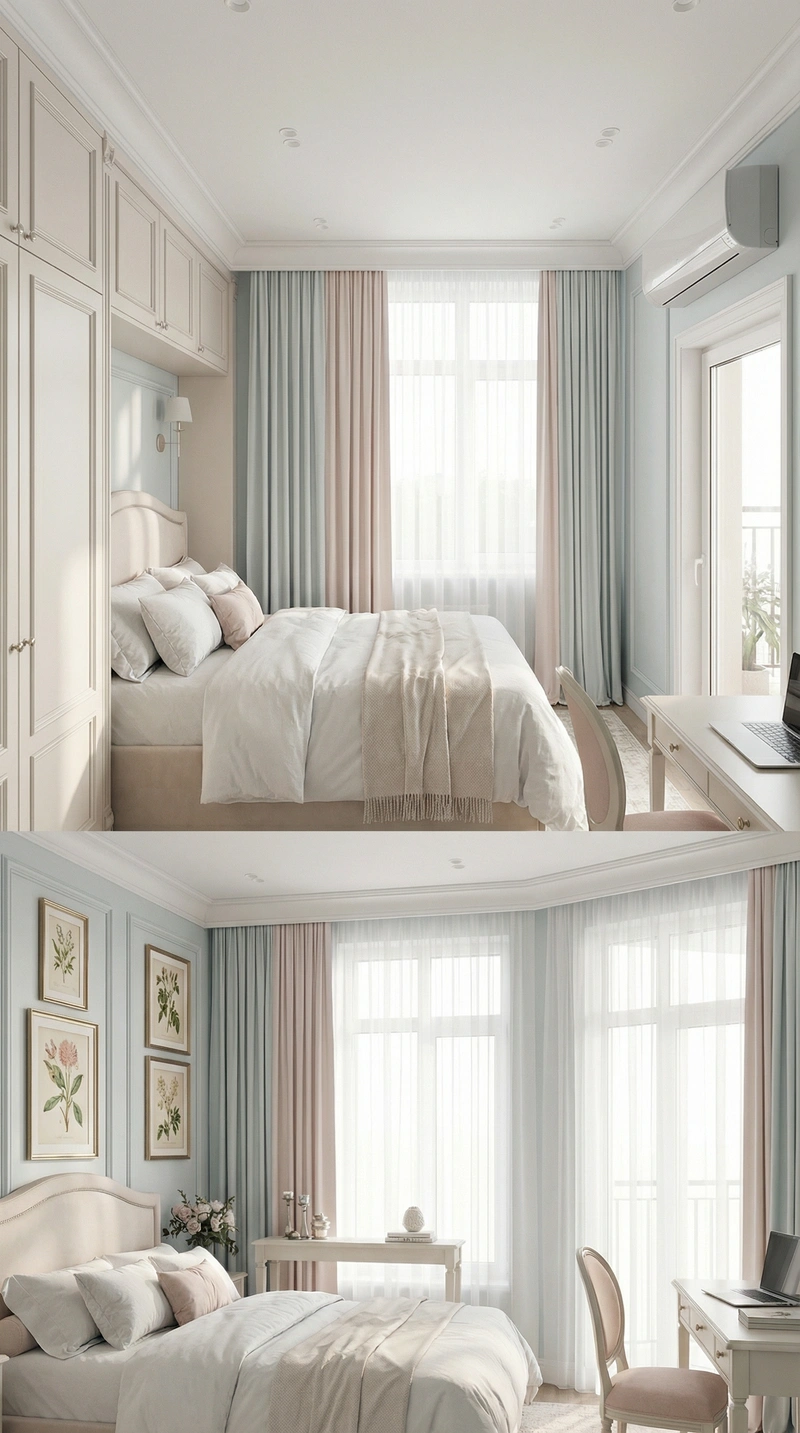 Дизайн интерьера в стиле Классика — Спальня от нейросети RoomGPT