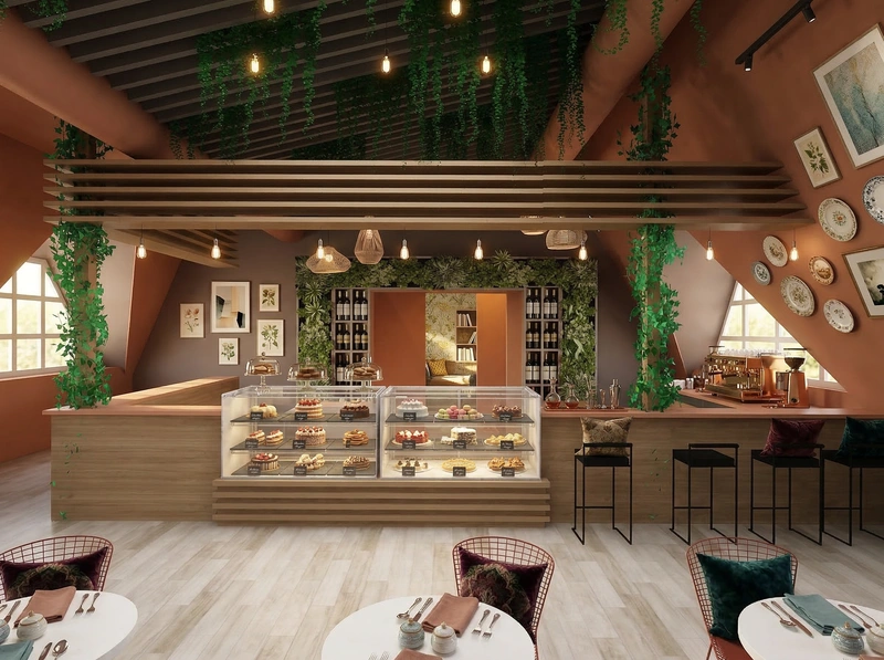 Дизайн интерьера в стиле Эклектика — Гостиная от нейросети RoomGPT