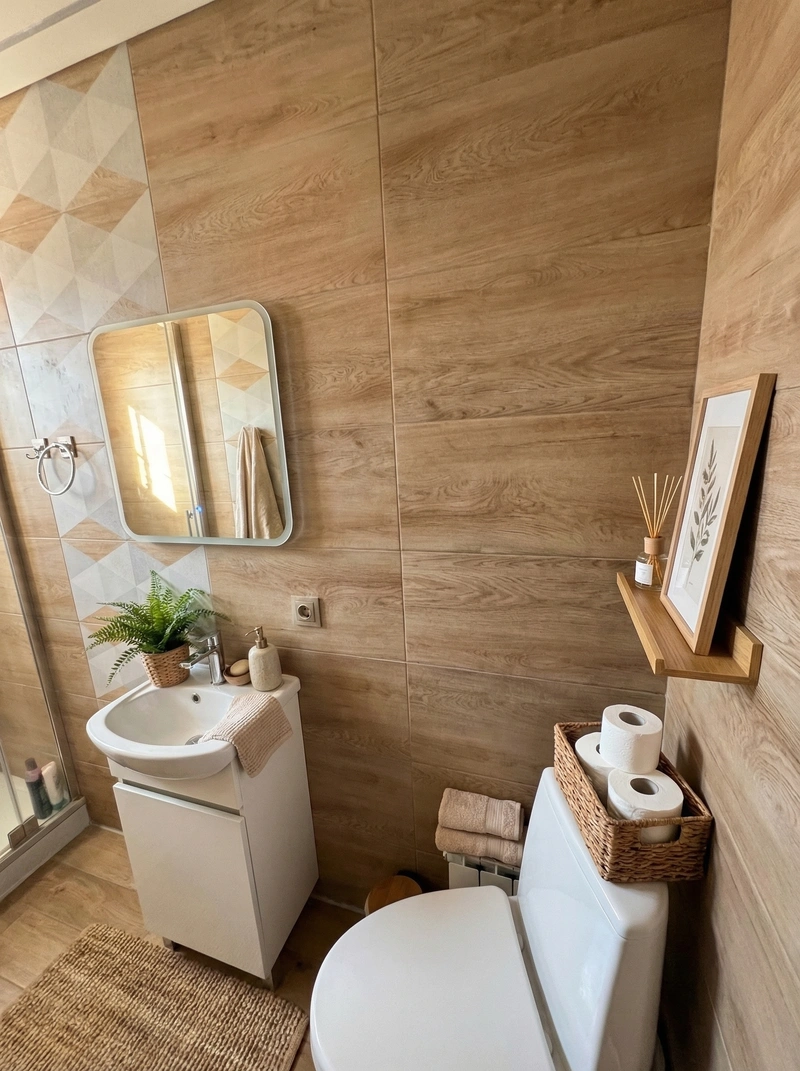 Дизайн ванной в стиле Без стиля — фото интерьера от нейросети RoomGPT