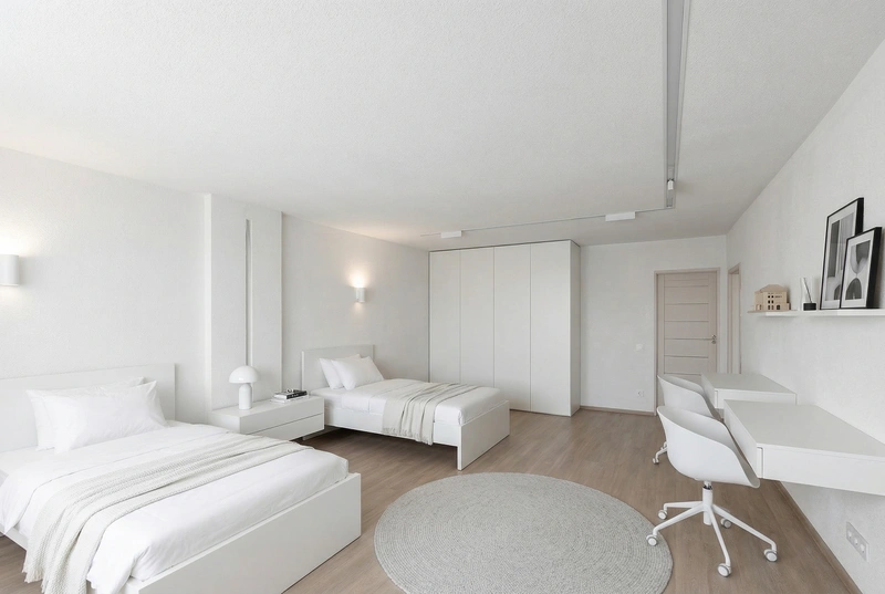 Дизайн детской в стиле Минимализм — фото интерьера от нейросети RoomGPT