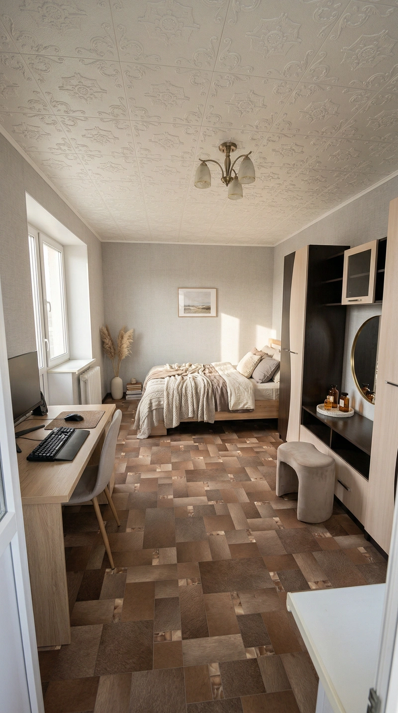 Дизайн интерьера в стиле Хюгге — Спальня от нейросети RoomGPT