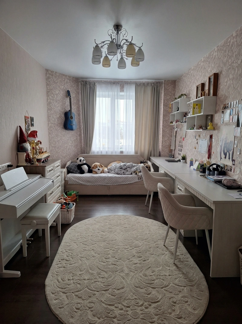 Дизайн детской в стиле Без стиля — фото интерьера от нейросети RoomGPT