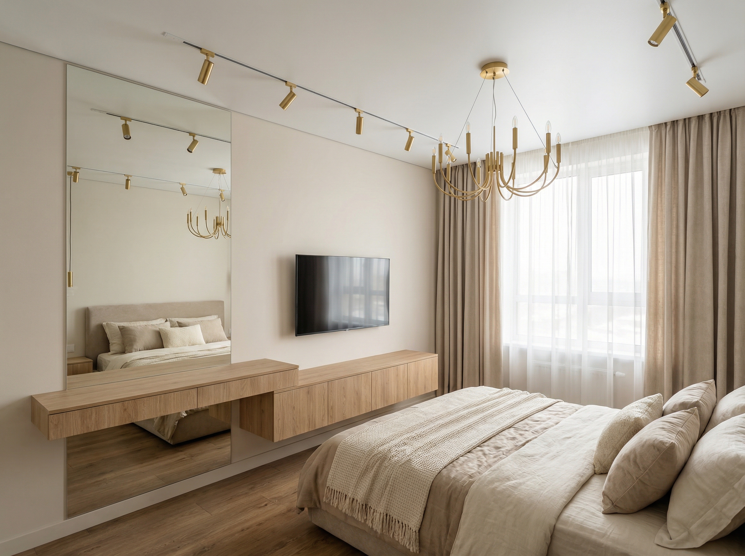 Дизайн спальни в стиле Минимализм — фото интерьера от нейросети RoomGPT