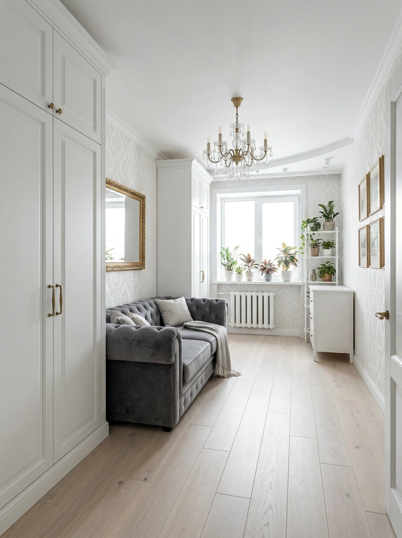 Дизайн интерьера в стиле Классика — Спальня от нейросети RoomGPT