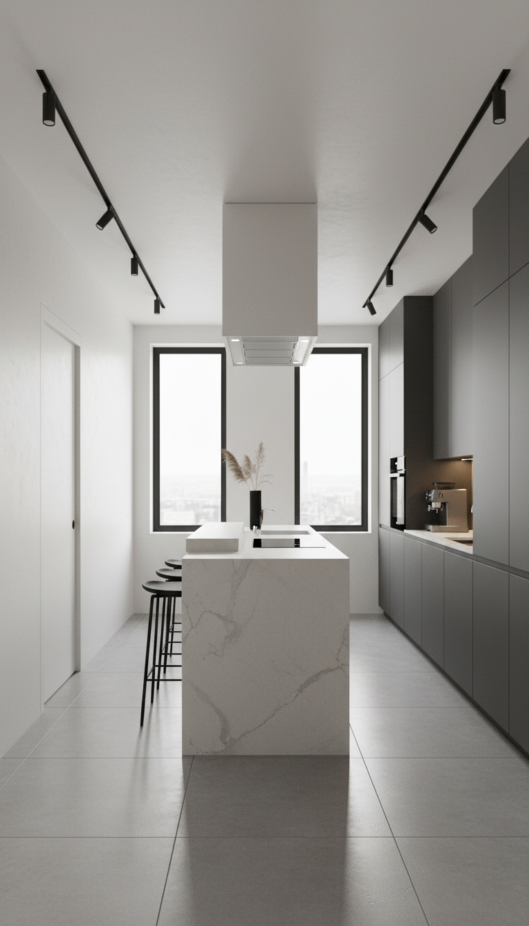 Дизайн кухни в стиле Минимализм — фото интерьера от нейросети RoomGPT