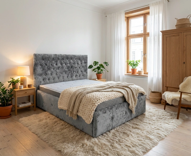 Дизайн интерьера в стиле Хюгге — Спальня от нейросети RoomGPT