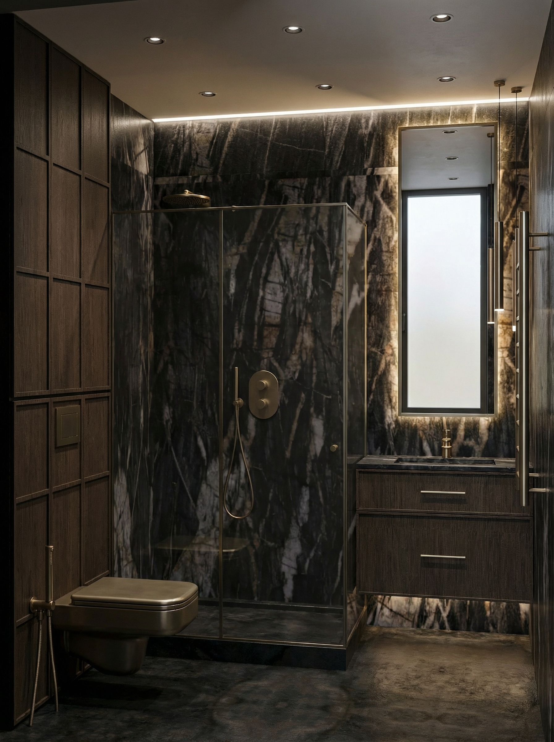 Дизайн ванной в стиле Минимализм — фото интерьера от нейросети RoomGPT