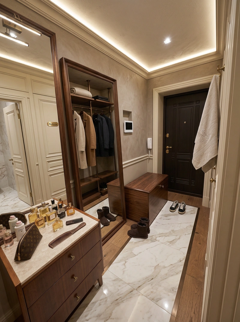 Дизайн интерьера в стиле Классика — Прихожая от нейросети RoomGPT