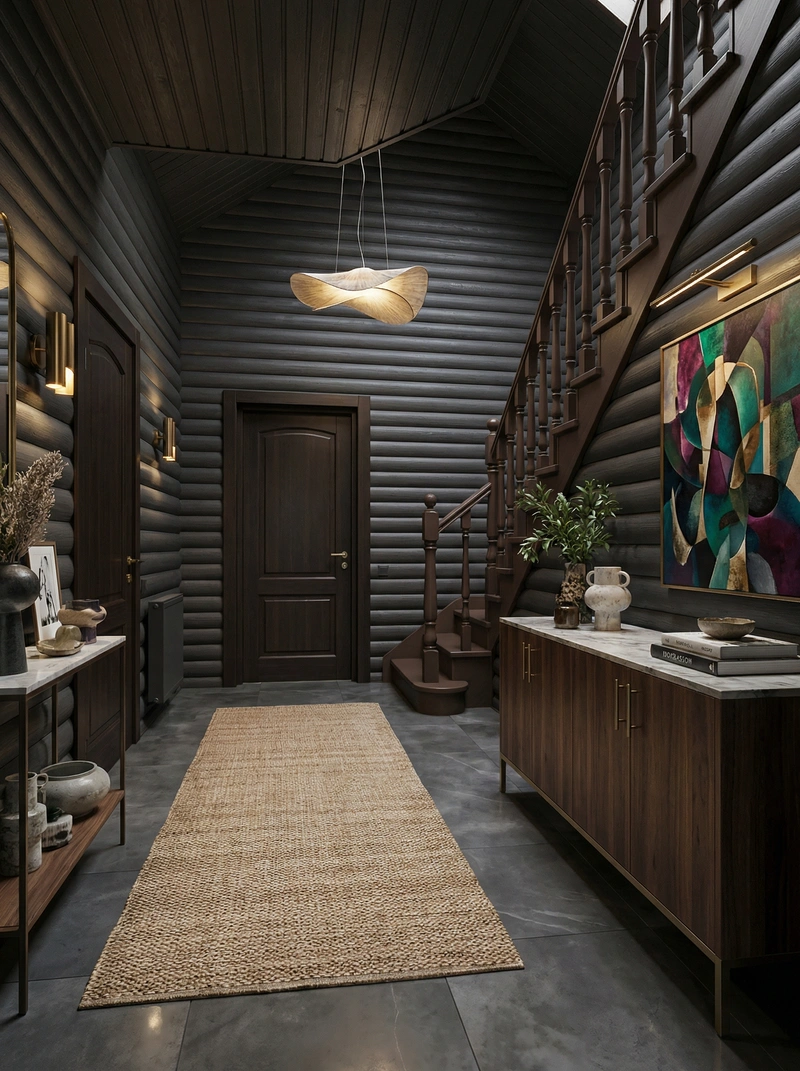 Дизайн интерьера в стиле Эклектика — Прихожая от нейросети RoomGPT