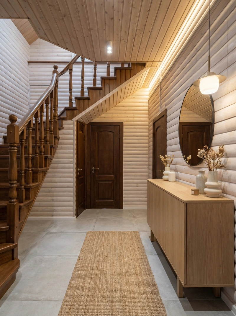 Дизайн интерьера в стиле Сканди — Прихожая от нейросети RoomGPT