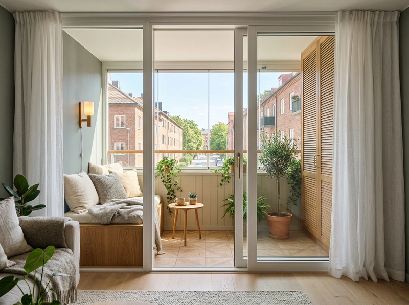 Дизайн гостиной в стиле Хюгге — фото интерьера от нейросети RoomGPT