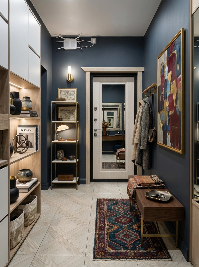 Дизайн интерьера в стиле Эклектика — Прихожая от нейросети RoomGPT