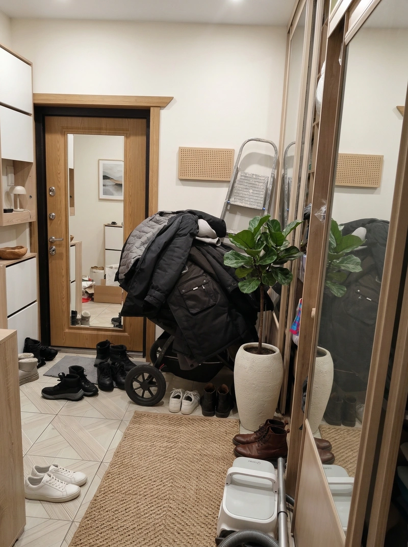 Дизайн интерьера в стиле Сканди — Прихожая от нейросети RoomGPT