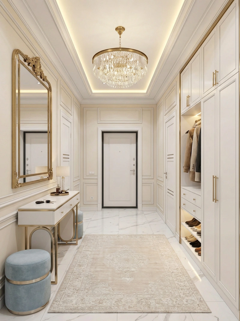 Дизайн интерьера в стиле Неоклассика — Гостиная от нейросети RoomGPT