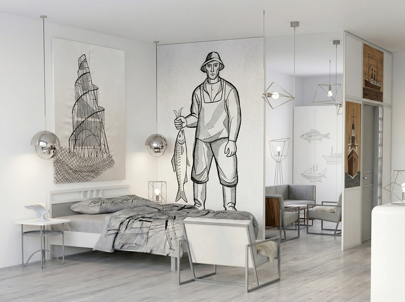 Дизайн интерьера в стиле Хюгге — Гостиная от нейросети RoomGPT