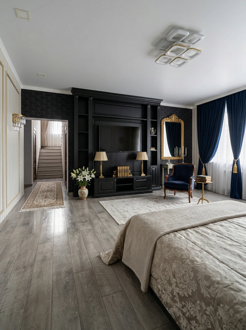 Дизайн интерьера в стиле Классика — Гостиная от нейросети RoomGPT