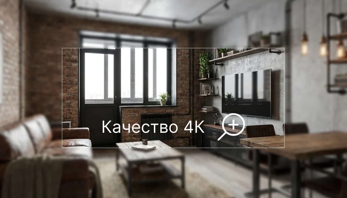Повышение качества до 4K