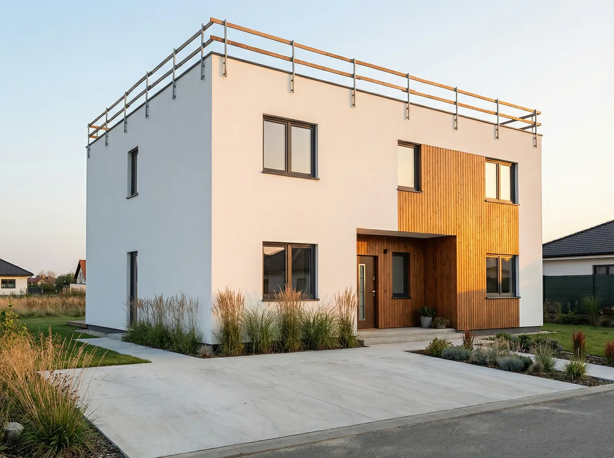 Трансформация фасада в стиле Барнхаус — до и после | RoomGPT