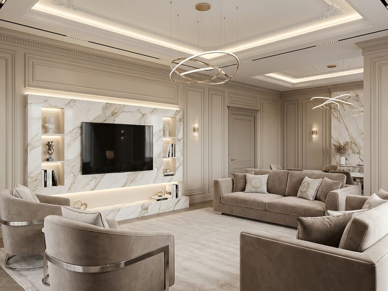 Интерьер в стиле Классика — пример дизайна квартиры | RoomGPT