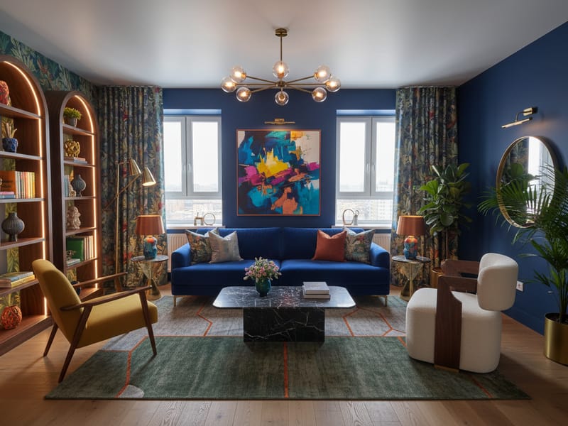 Интерьер в стиле Эклектика — пример дизайна квартиры | RoomGPT
