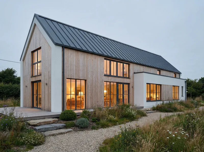 Фасад в стиле Скандинавский