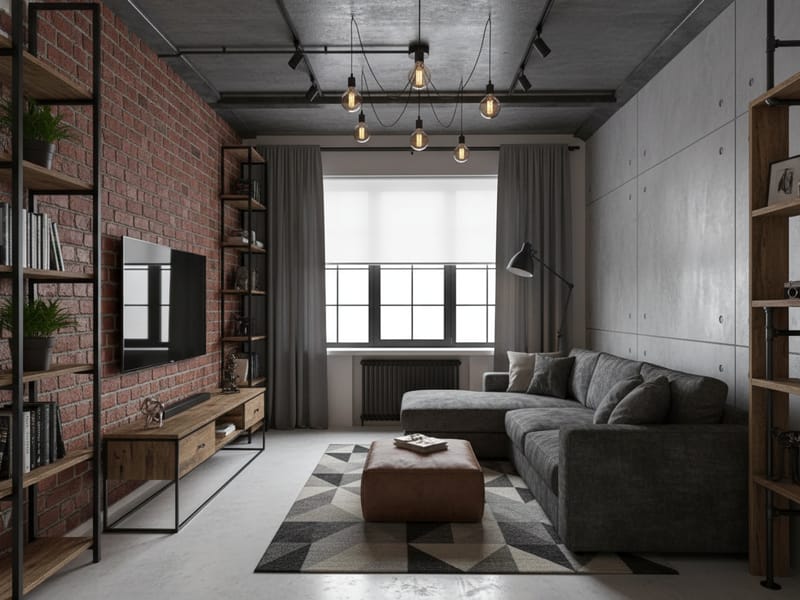 Интерьер в стиле Лофт — пример дизайна квартиры | RoomGPT