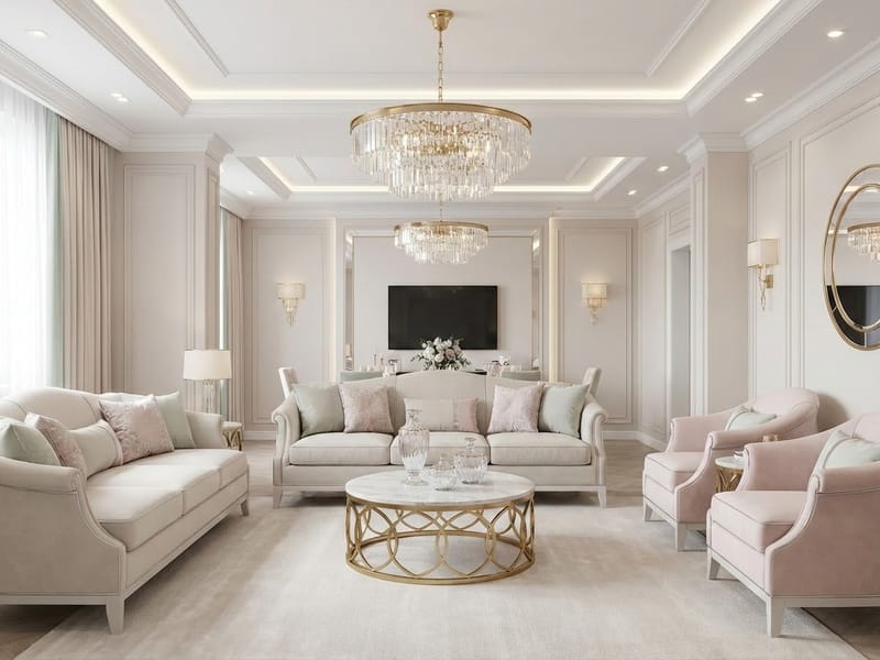 Интерьер в стиле Неоклассика — пример дизайна квартиры | RoomGPT