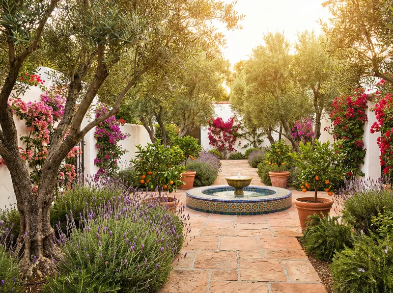 Ландшафтный дизайн в стиле Средиземноморский