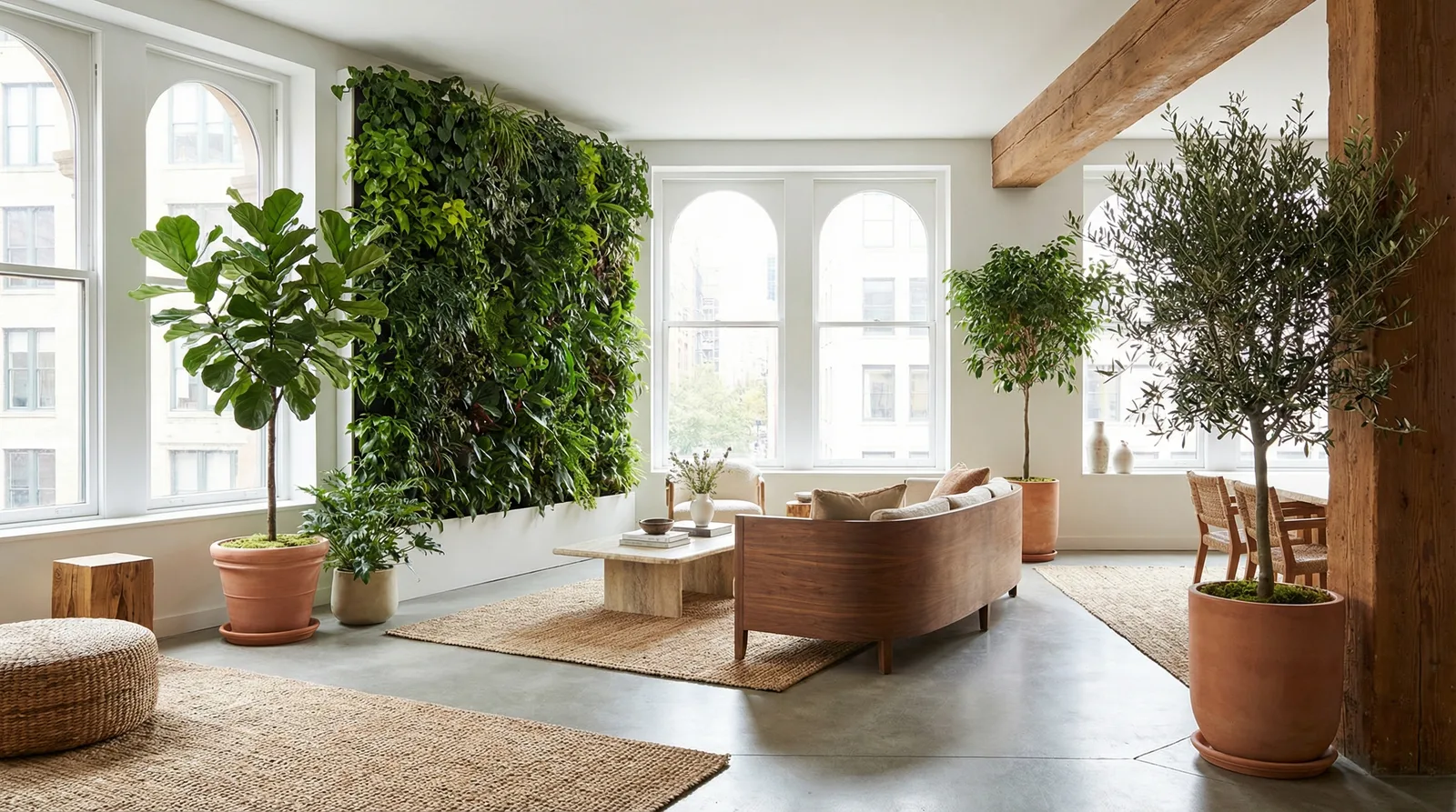 Биофильный дизайн в стиле Контемпорари — пример интерьера | RoomGPT