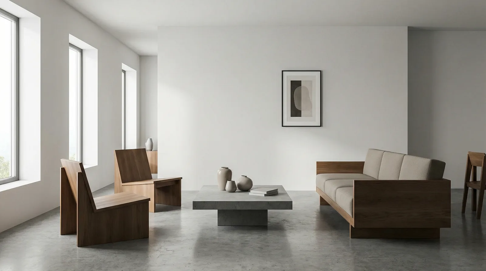 Чистые линии и формы в стиле Минимализм — пример интерьера | RoomGPT