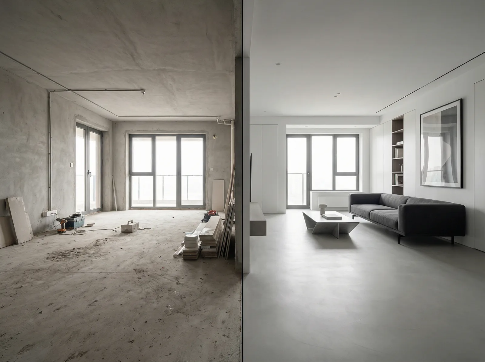 Трансформация интерьера в стиле Минимализм — до и после | RoomGPT