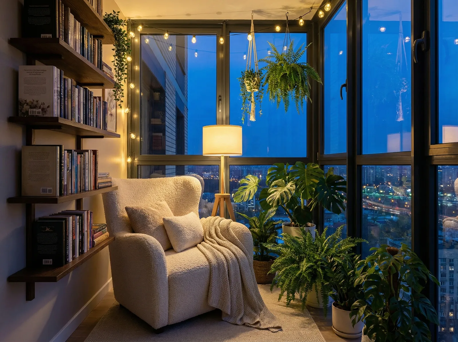 Визуализация дизайна балкона с нейросетью RoomGPT