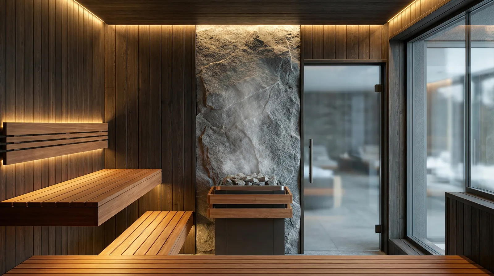 Планировка бани — парная, моечная, комната отдыха, терраса