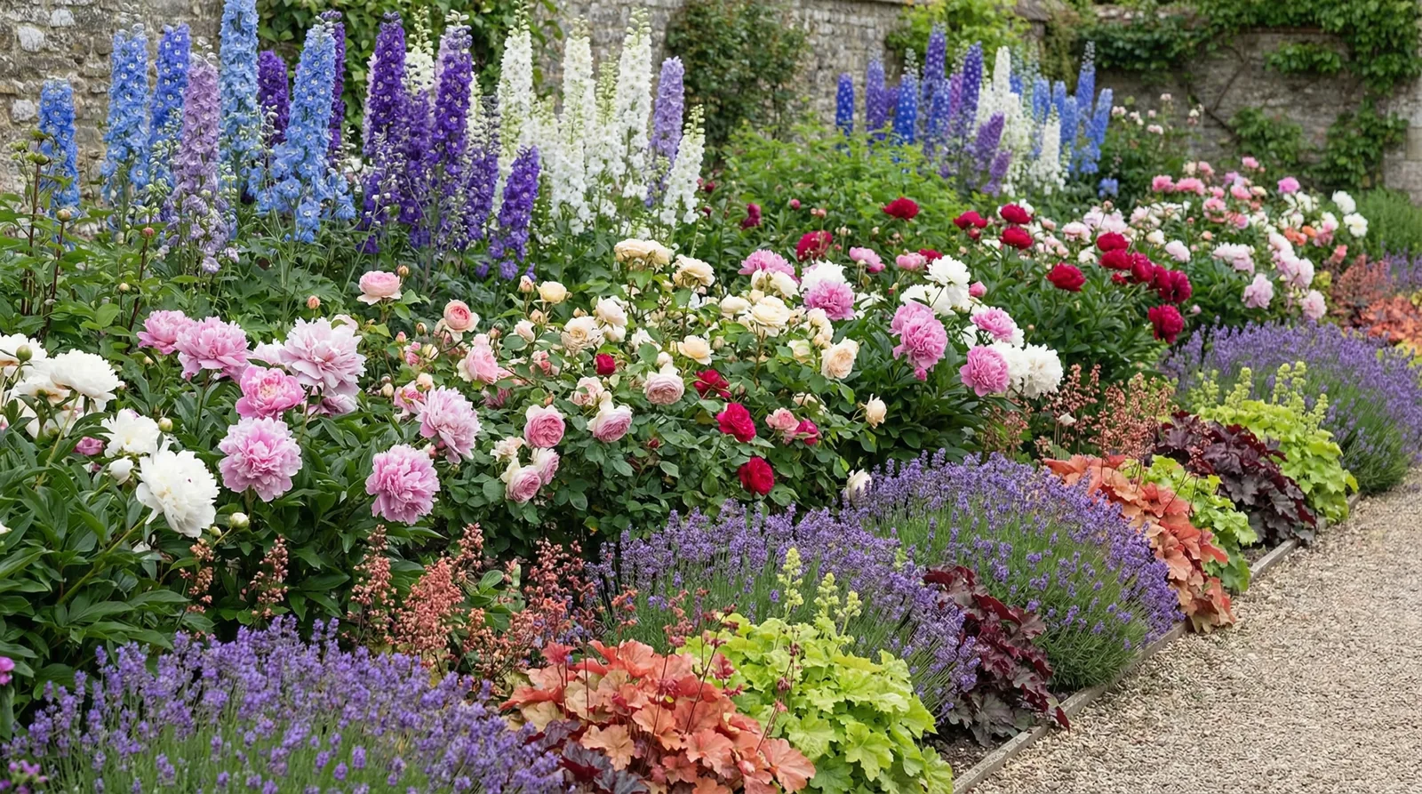 Планировка цветника — ярусное размещение растений