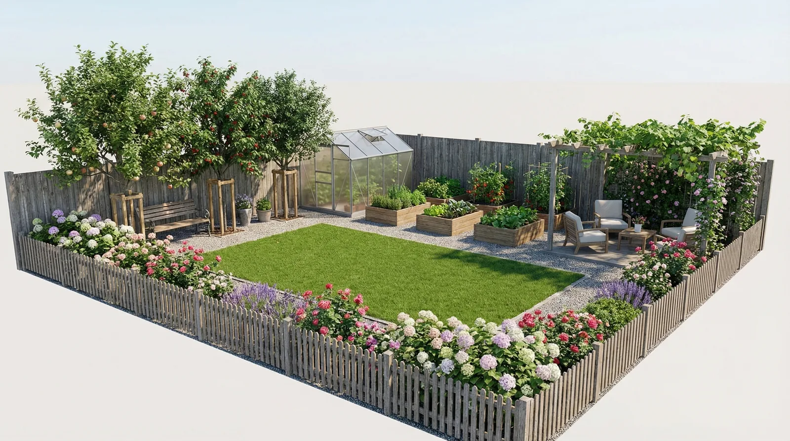 Планировка дачного участка 6 соток — зонирование и дорожки