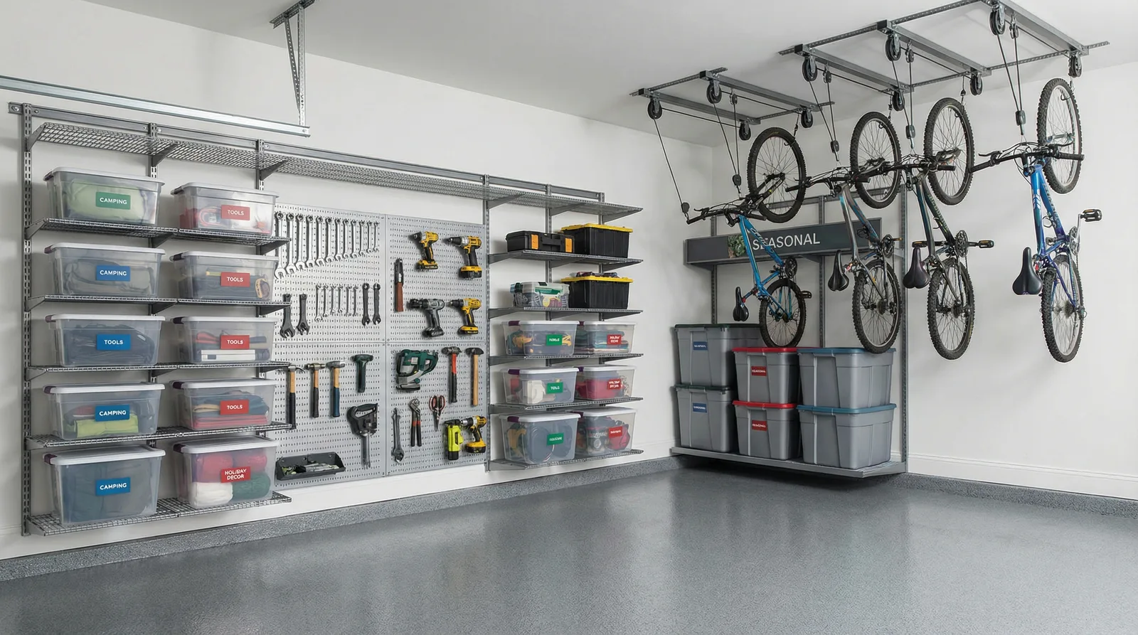 Фасад гаража — ворота и отделка в стиле дома