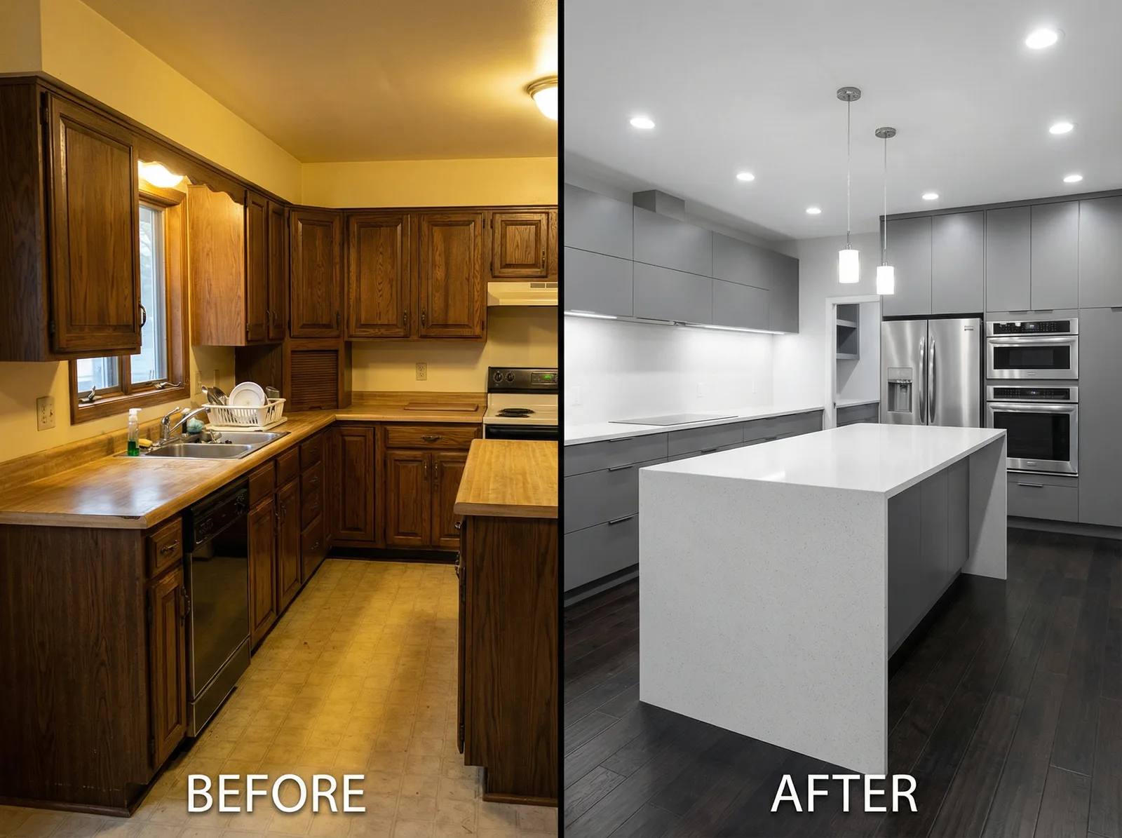 Визуализация дизайна кухни с нейросетью RoomGPT