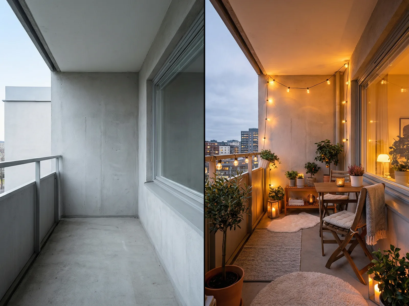 Визуализация дизайна лоджии с нейросетью RoomGPT