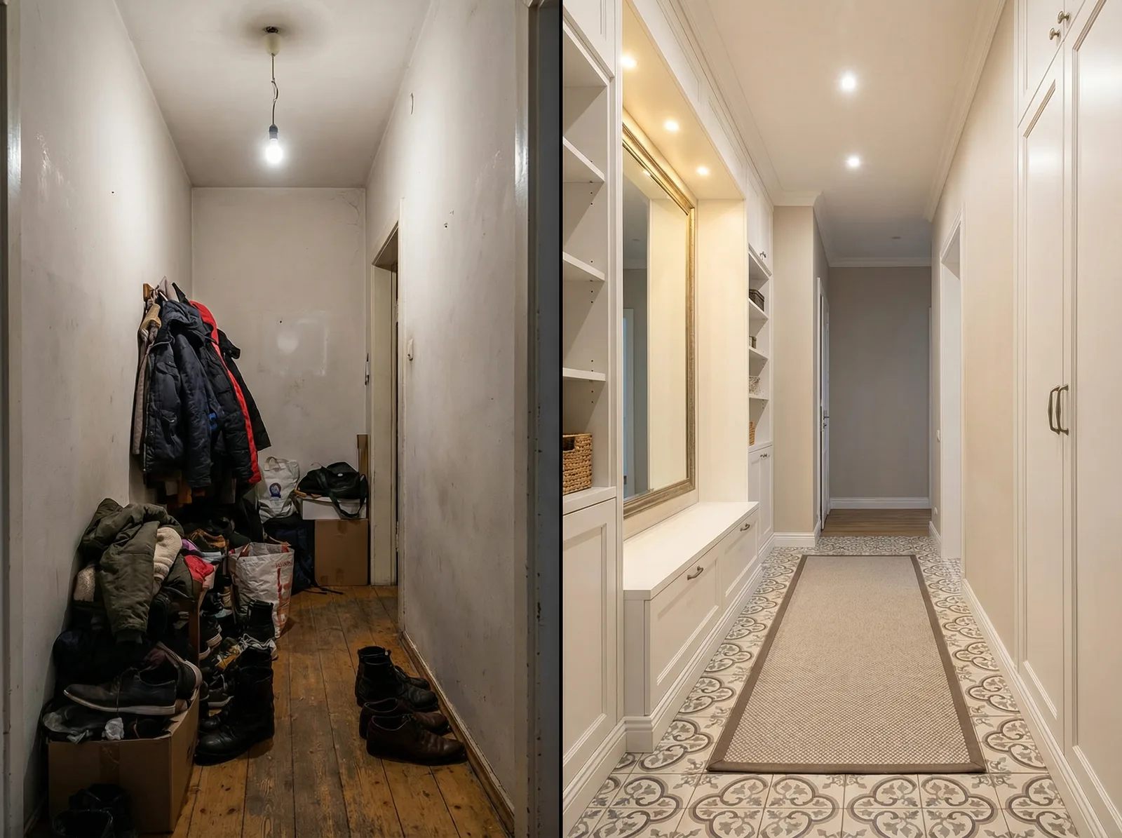 Визуализация прихожей с нейросетью RoomGPT