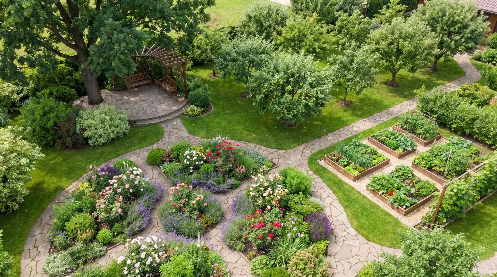 Сравнение вариантов сада