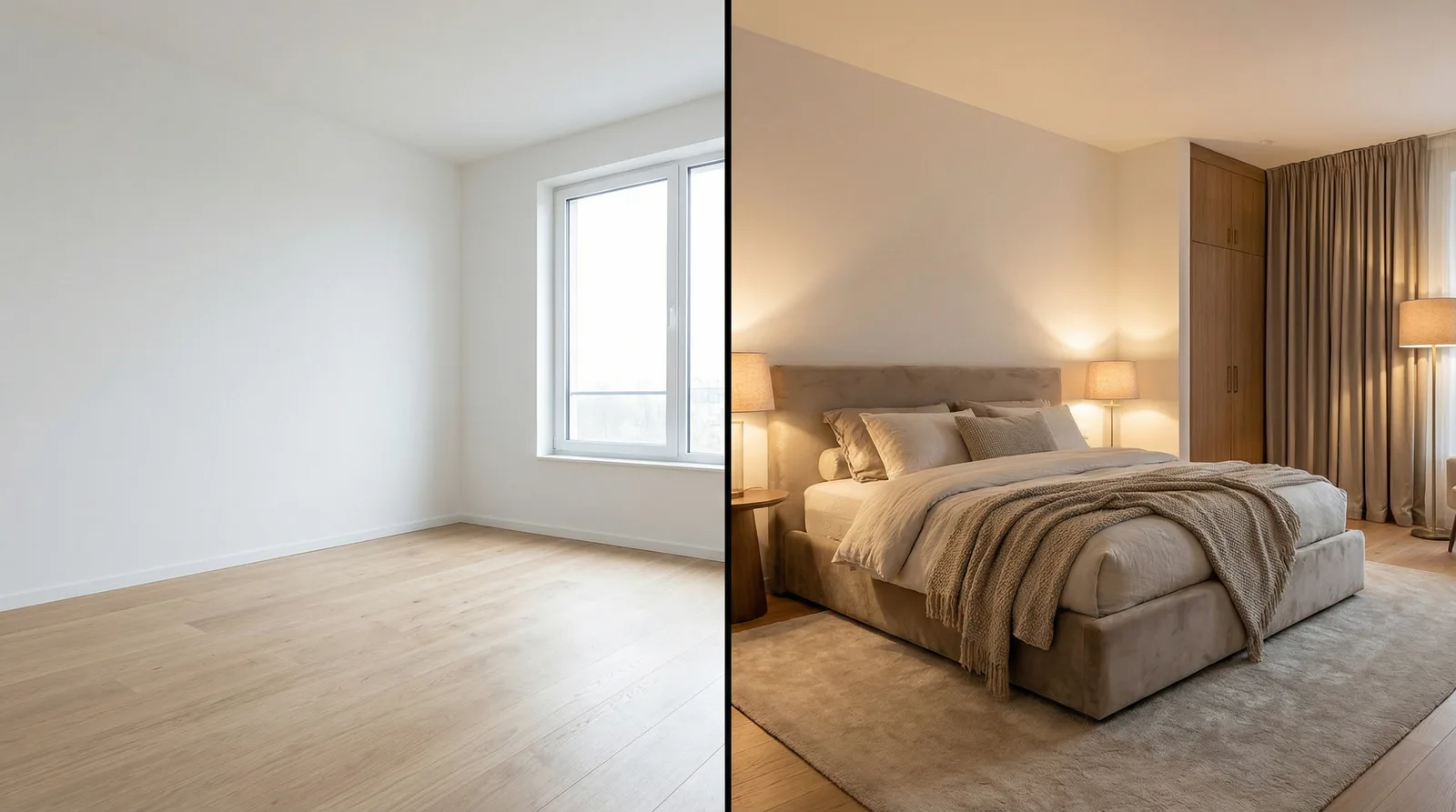 Дизайн спальни за 30 секунд