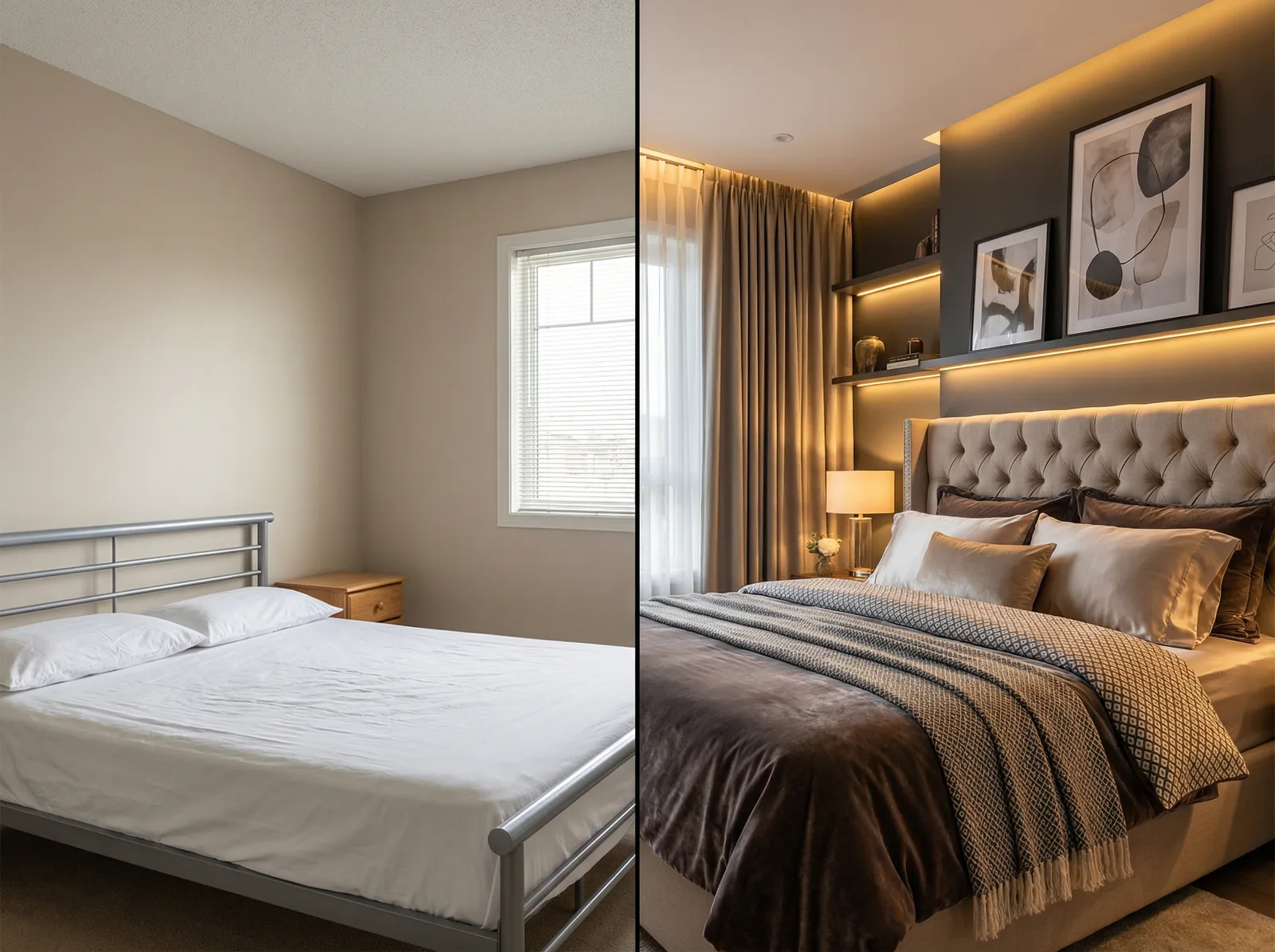 Визуализация спальни с нейросетью RoomGPT