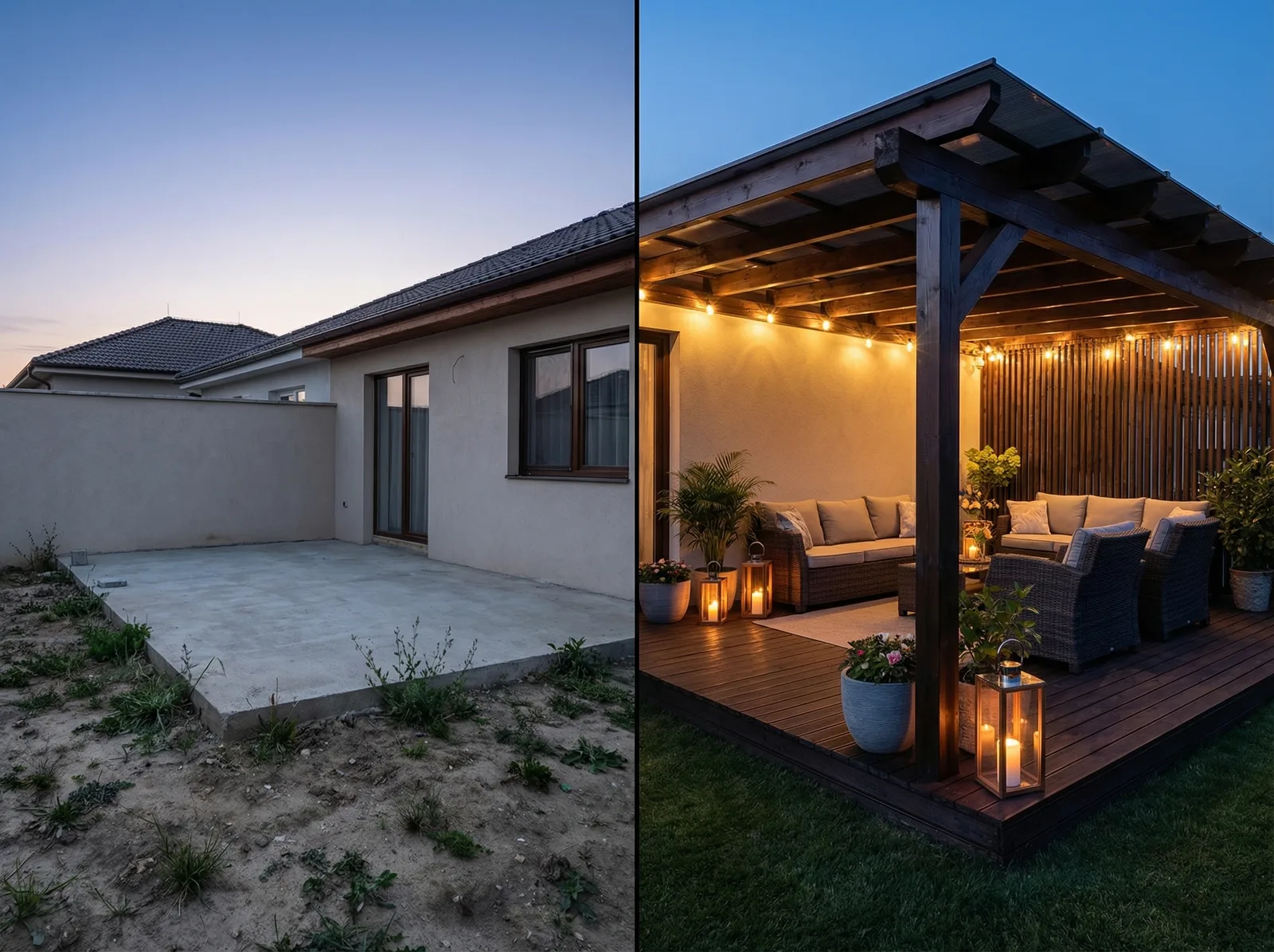 Визуализация дизайна террасы с нейросетью RoomGPT