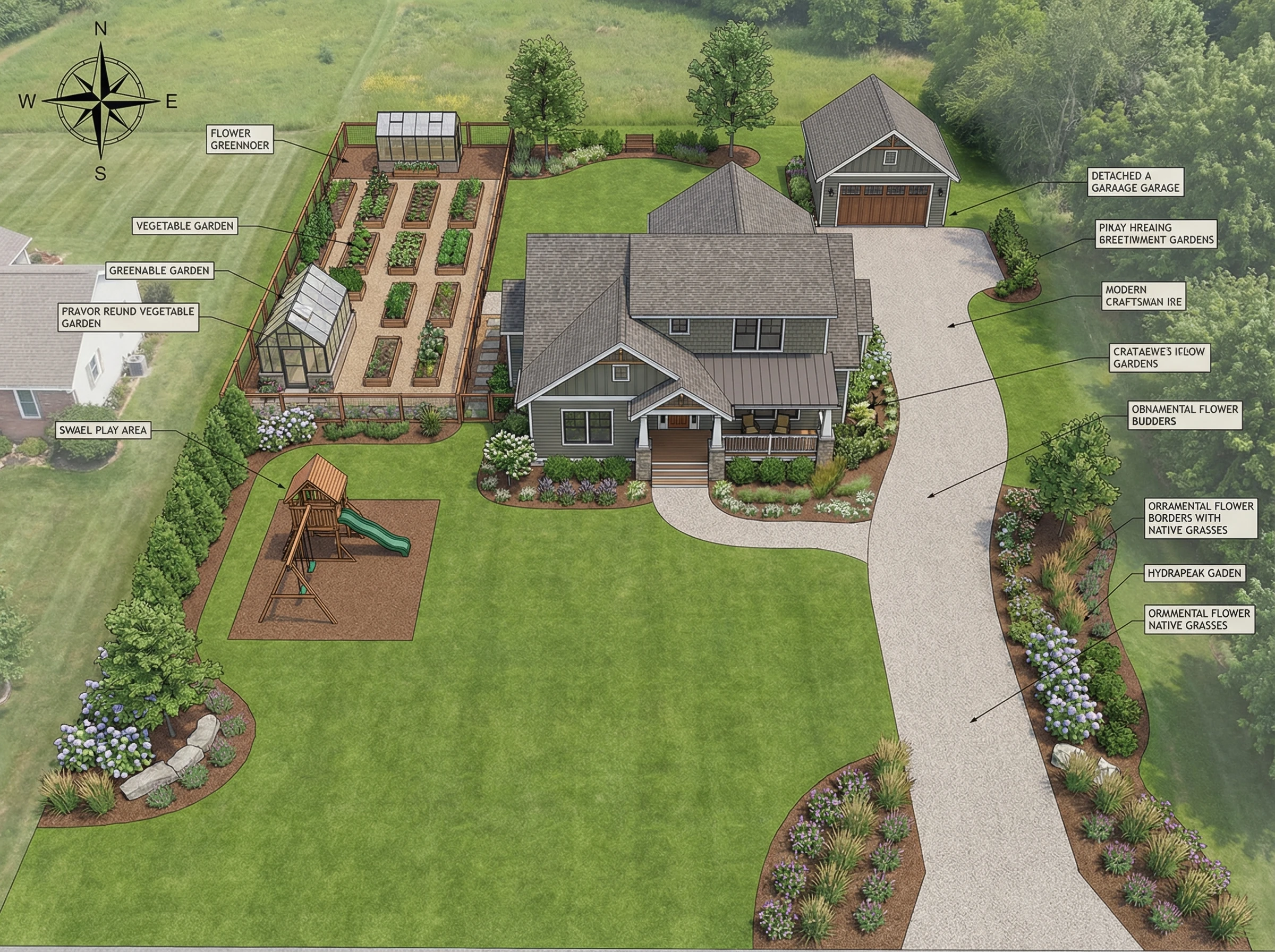 Функциональное зонирование жилого участка