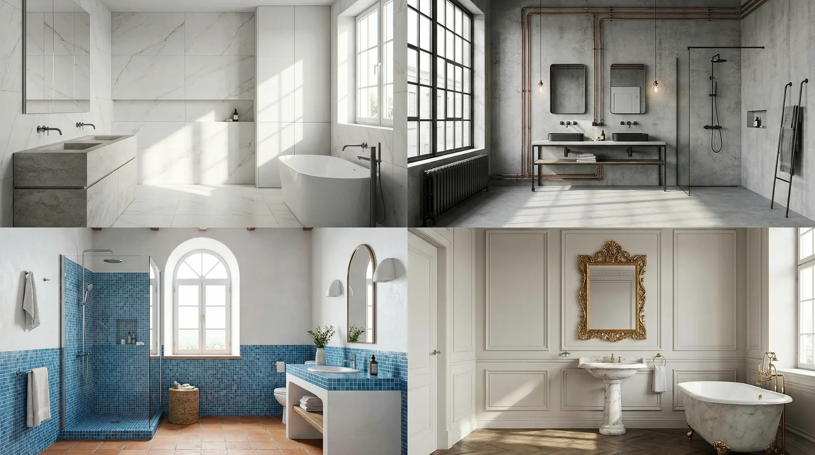 Стили для ванной комнаты