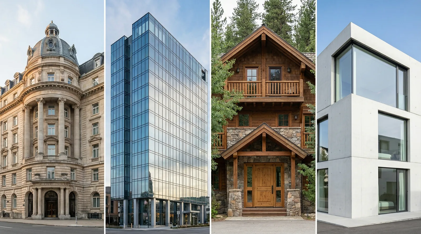 Любой стиль фасада