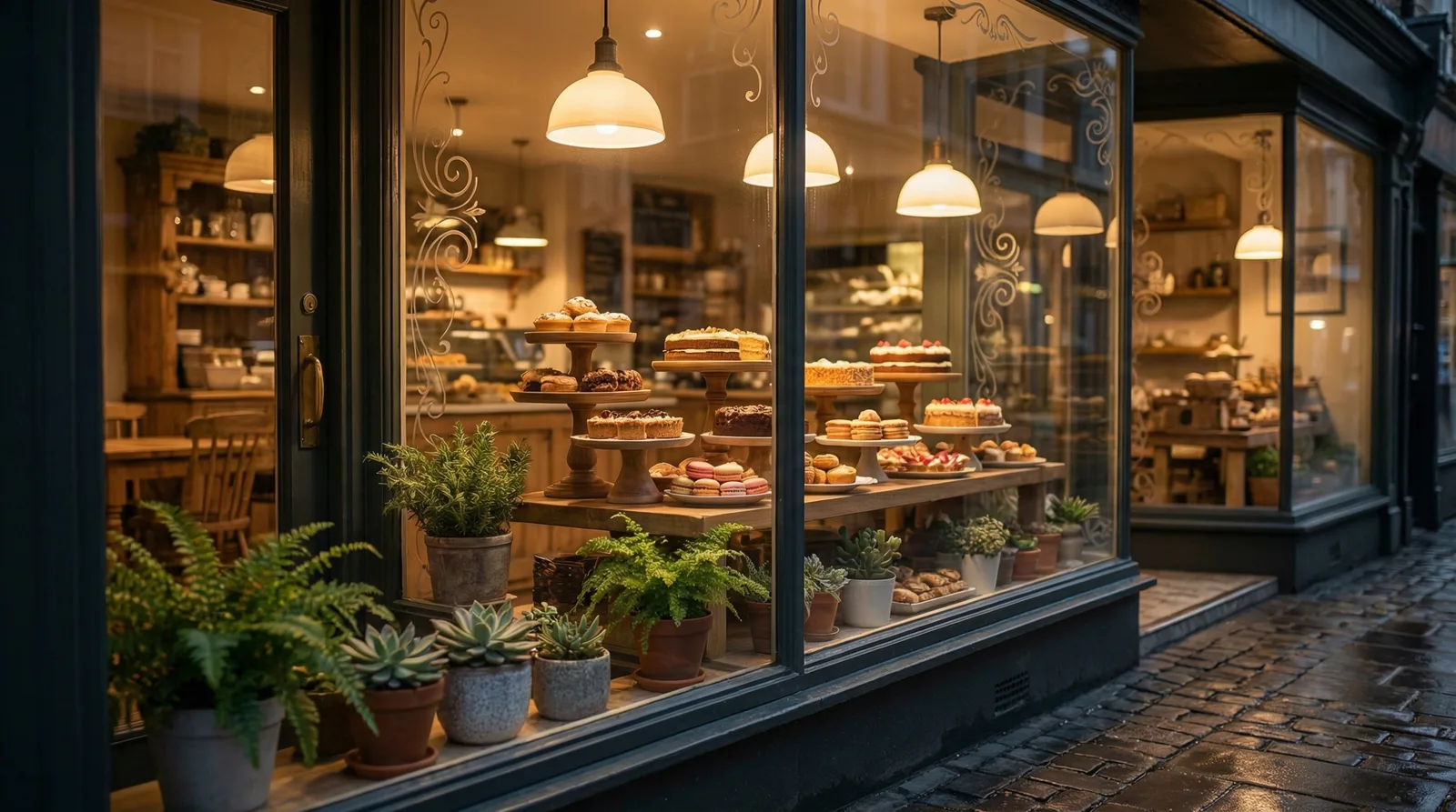 Сезонное оформление фасада кафе и ресторана