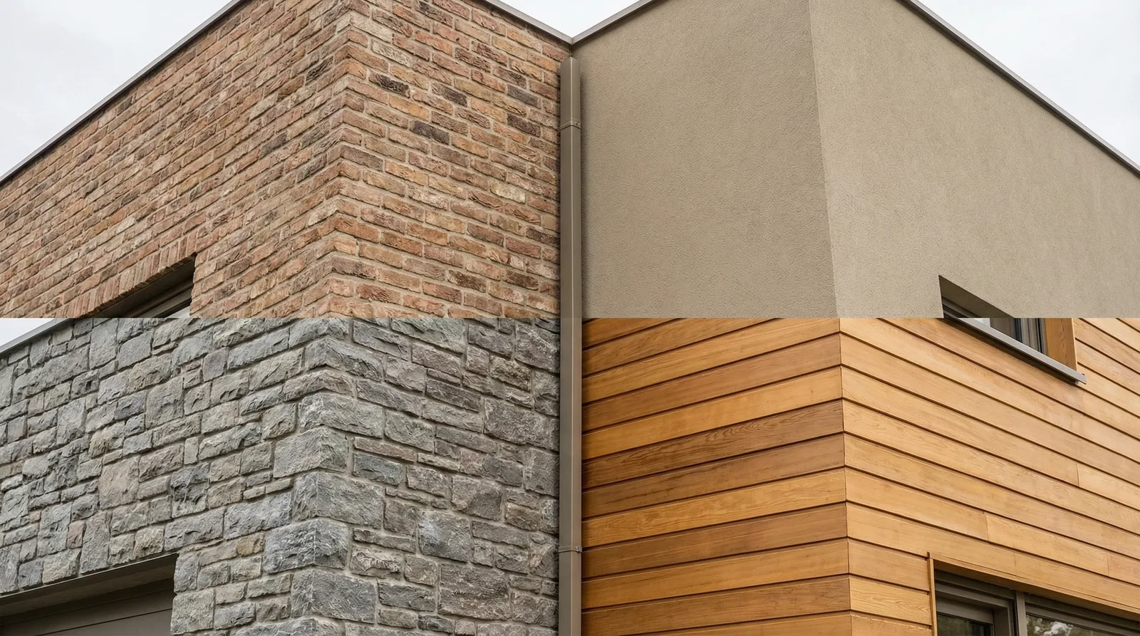 Варианты материалов для отделки фасада дома