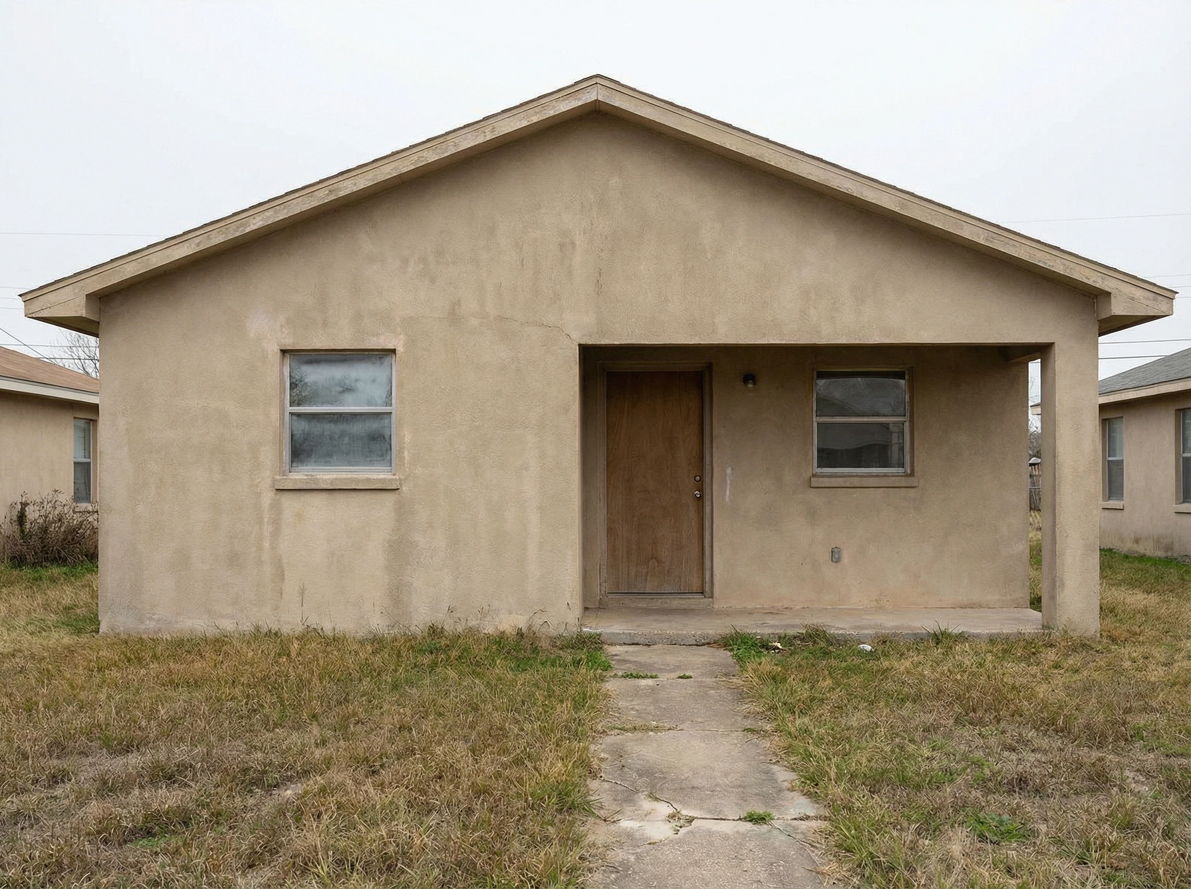 Фасад дома до комбинированной отделки